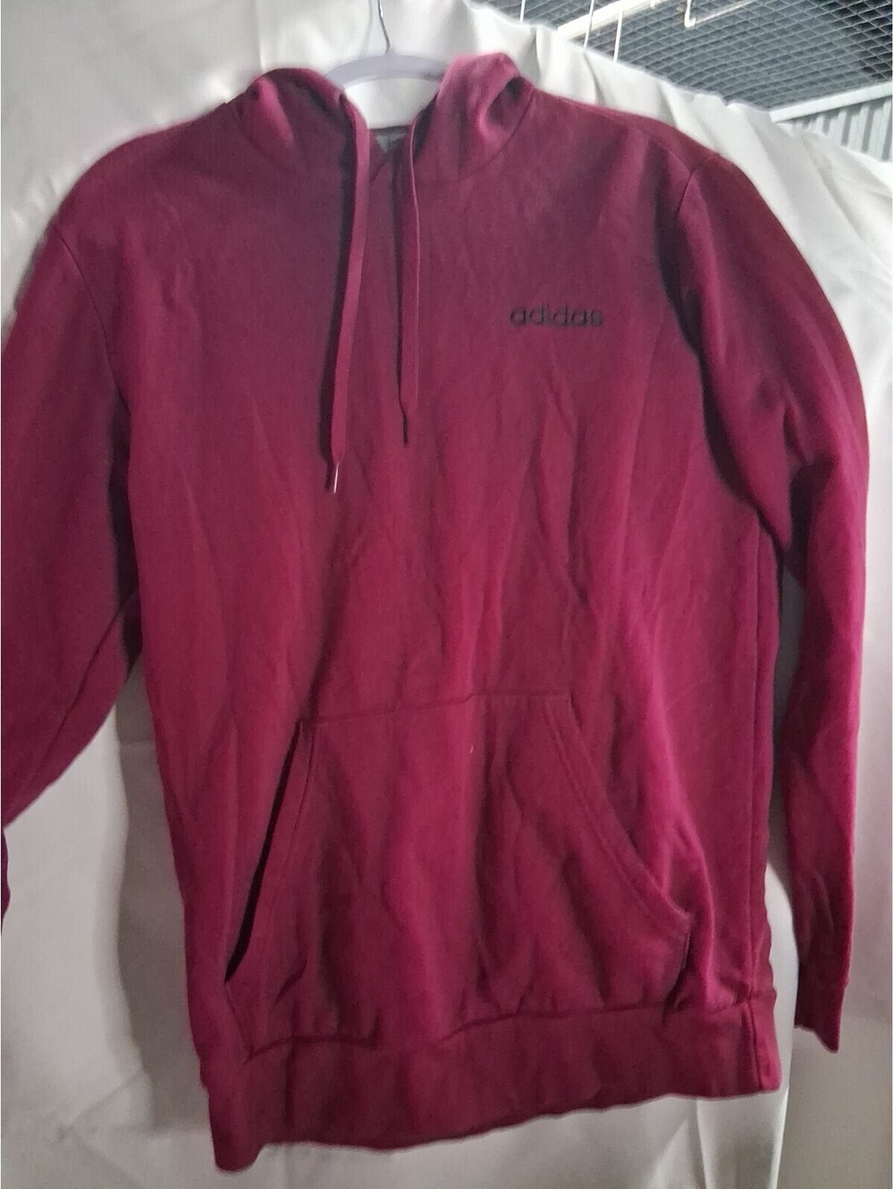 Women's adidas Logo Pullover Purple Hoodie Size Medium L2